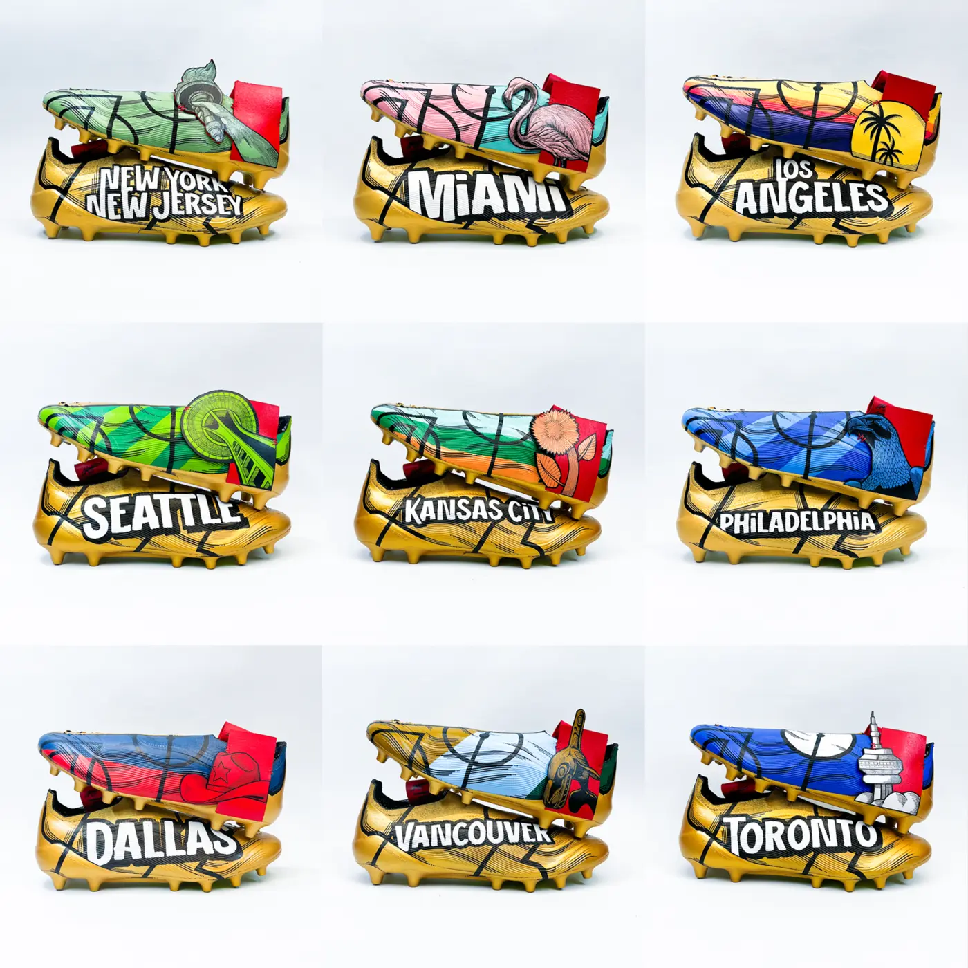 Colección de botas dedicada a ciudades anfitrionas